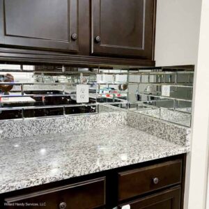 Kitchen backsplash tile installed by Willard Services in Northern Virginia